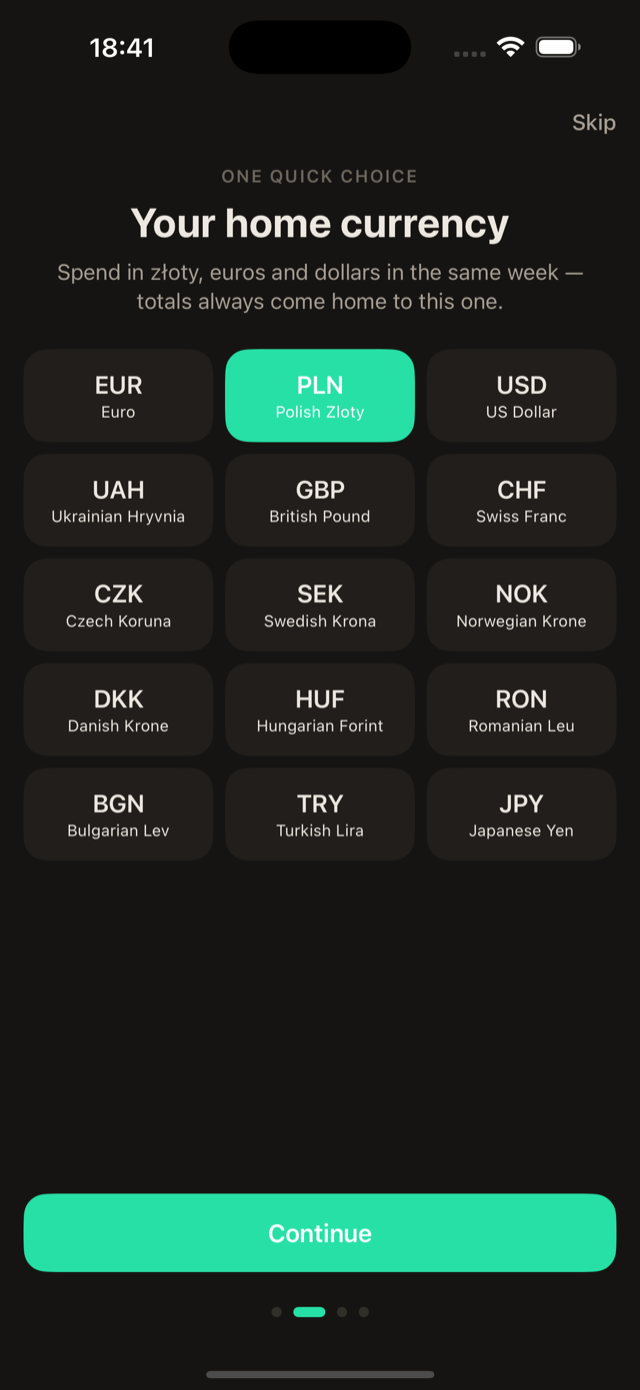 Your currency